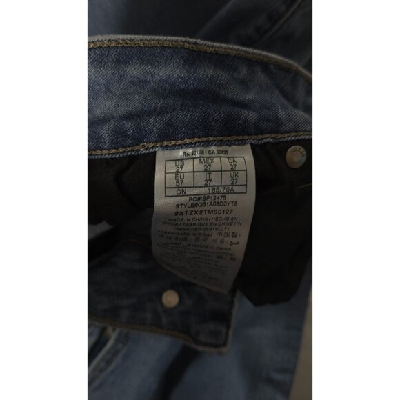 Guess Los Angeles Distressed Skinny Jeans Size 27 Blue Denim Women's - Picture 4 of 7